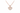 PENDENTIF COEUR DIAMANTS OR ROSE