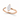 BAGUE SOLITAIRE MARQUISE OR ROSE