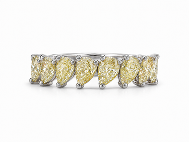 ALLIANCE DIAMANTS POIRES JONQUILLES