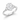 BAGUE SOLITAIRE OVALE DEMI LUNE