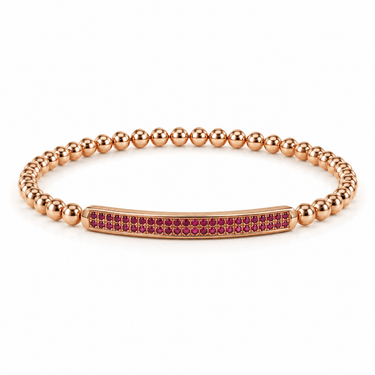 BRACELET BOY OR BLANC RUBIS