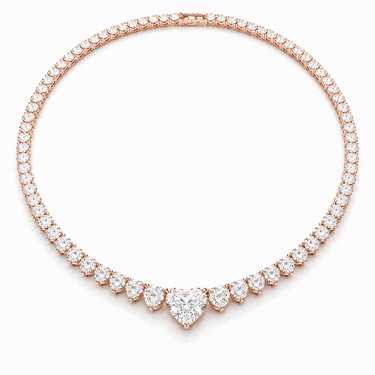 COLLIER RIVIÈRE D'AMOUR OR ROSE