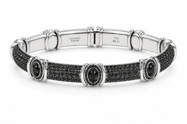 GOLD AND DIAMOND CURB BRACELET
