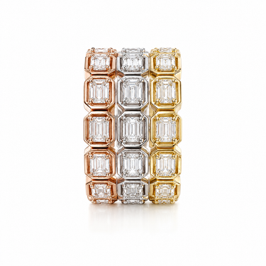 BAGUE ALLIANCE EMERAUDE 3 OR