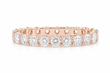 ALLIANCE DIAMANTS RONDS OR ROSE