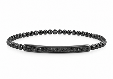 BRACELET BOY OR NOIR DIAMANTS NOIR