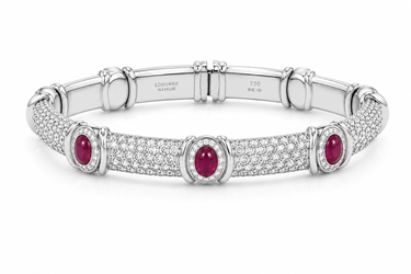 GOLD AND DIAMOND CURB BRACELET
