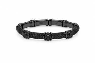 GOLD AND DIAMOND CURB BRACELET
