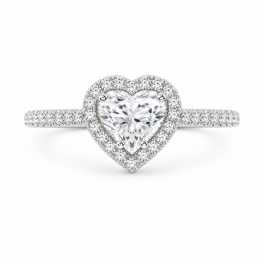 BAGUE SOLITAIRE COEUR