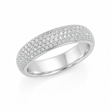 ALLIANCE ARRONDIE PAVÉE DIAMANTS