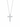 COLLIER CROIX EN DIAMANTS ASYMÉTRIQUE