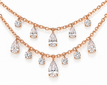 COLLIER POIRES 2 RANGS