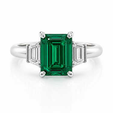 BAGUE SOLITAIRE IMPÉRIALE EMERAUDE