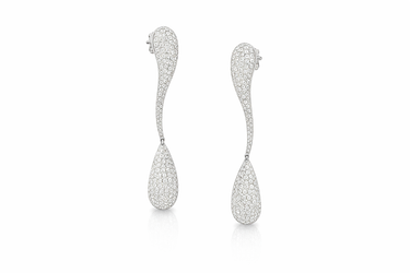 SAPPHIRE COLOR CREOLE EARRINGS