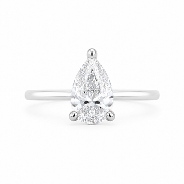 BAGUE SOLITAIRE POIRE