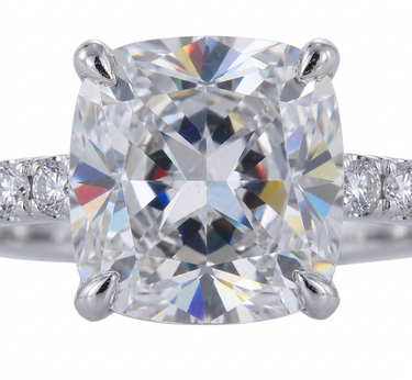 BAGUE SOLITAIRE COUSSIN 1,10CTS