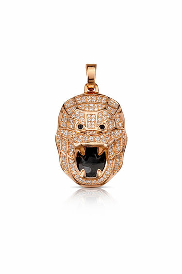 PENDENTIF KONG DIAMANTS OR ROSE