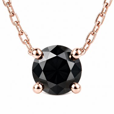 COLLIER DIAMANT NOIR
