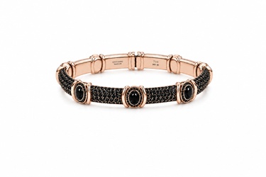 GOLD AND DIAMOND CURB BRACELET