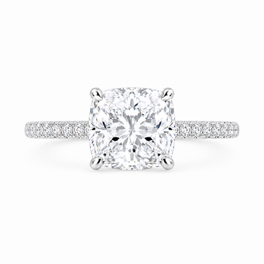 BAGUE SOLITAIRE COUSSIN 1,10CTS