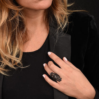 SISSI BLACK DIAMOND RING 